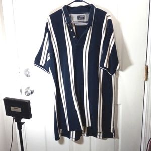 Trader Bay 2XL Polo Striped Shirt. 100% Cotton
